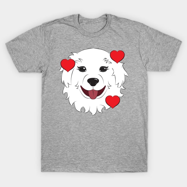 Great Pyrenees - I love you! T-Shirt by DQDesigns By Chele